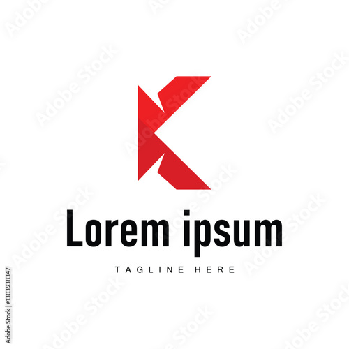 Free Download Letter k logo design simple minimalist concept alphabet letter identity product template illustration - GFXLoad