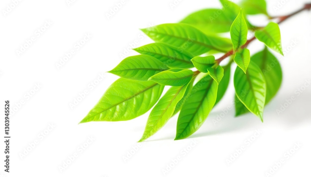 Single vibrant green plant, isolated on pure white backdrop, green, bush Single vibrant green plant, isolated on pure white backdrop, green, bush