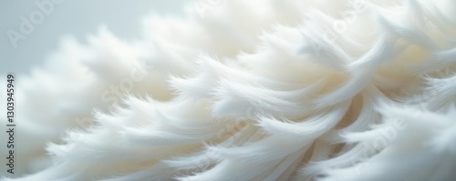 Abstract white fur, dense and thick High-resolution image showing fine details , subtle, white fur texture, art