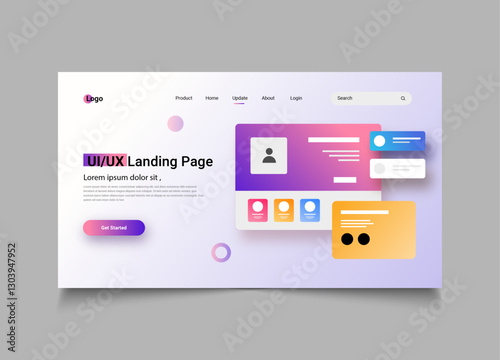 ui ux landing  page