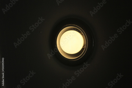 lamp in dark
