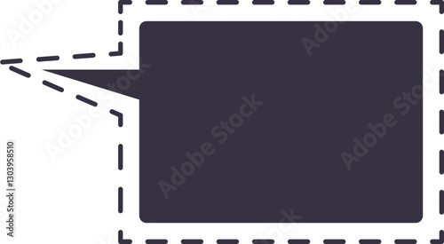 burbuja de diálogo punteada