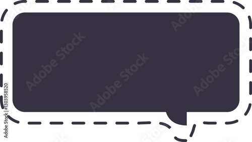 burbuja de diálogo punteada