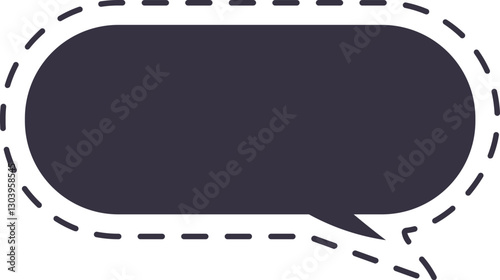 burbuja de diálogo punteada