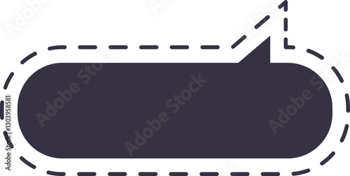 burbuja de diálogo punteada