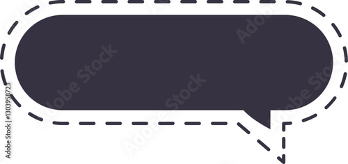 burbuja de diálogo punteada