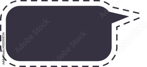 burbuja de diálogo punteada