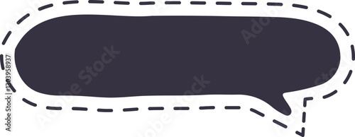 burbuja de diálogo punteada