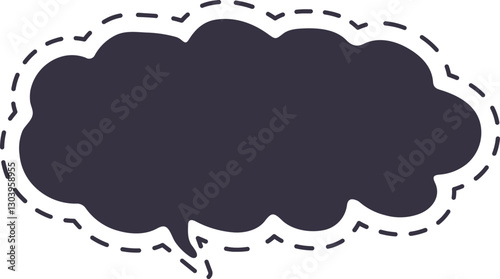 burbuja de diálogo punteada