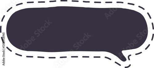 burbuja de diálogo punteada