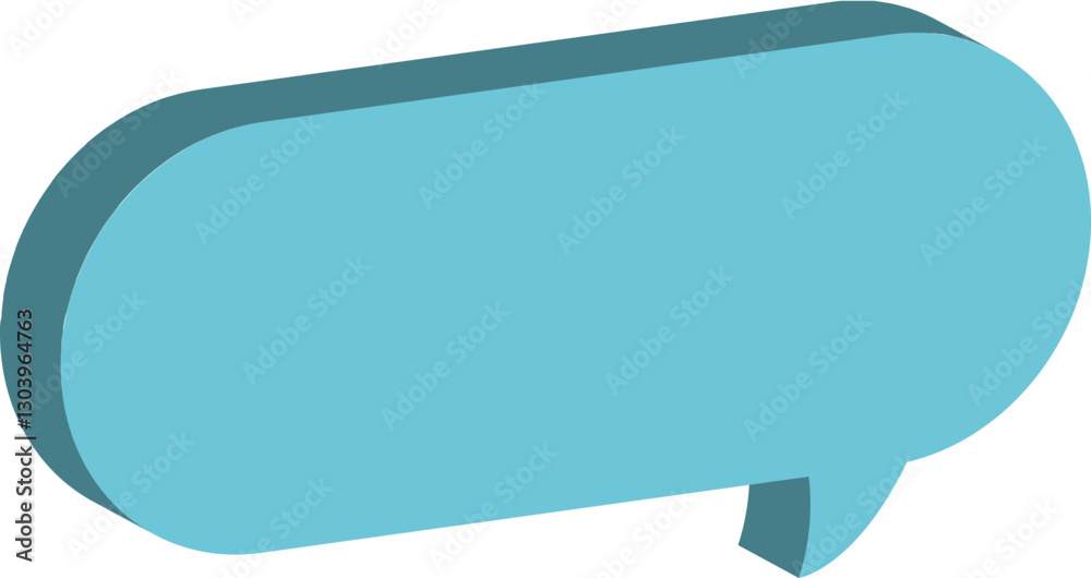 sky blue speech bubble
