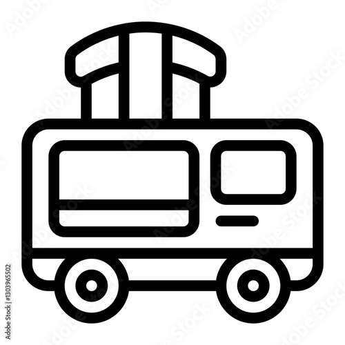 Sushi Truck Line Icon