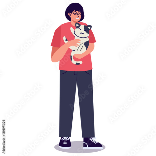 Character of People Enjoying Hobbies. Vector Cartoon Illustration.