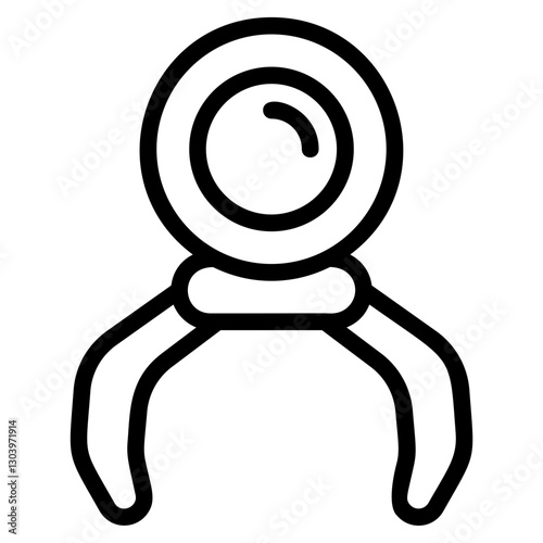 Walking robot Line Icon