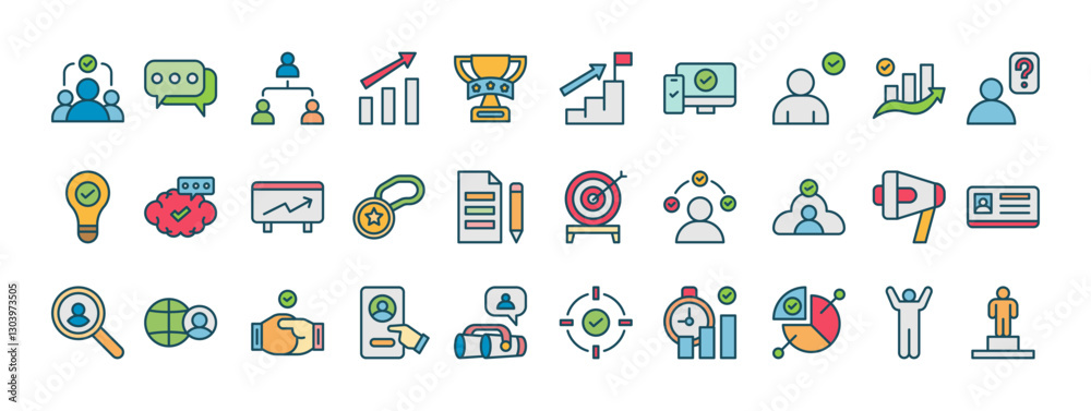 Diverse Business Team Engaging in Strategic Planning and Collaborative Sessions with Visual Data Representations and Iconic Elements Diverse Business Team Engaging in Strategic Planning and Collaborative Sessions with Visual Data Representations and Iconic Elements
