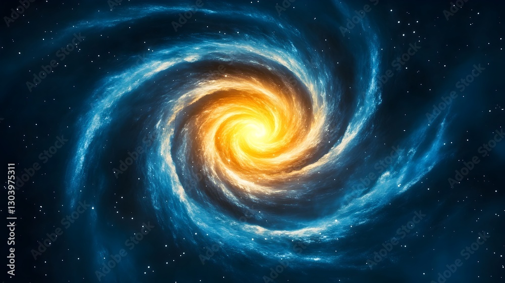 Spiral Galaxy In Space With Vibrant Colors Spiral Galaxy In Space With Vibrant Colors