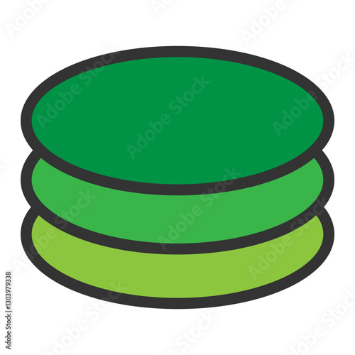three stacked oval circles memphis