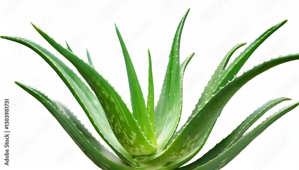 Obraz premium aloe vera plant isolated background clipping path included
