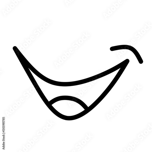 Vector Illustration of smile mouth