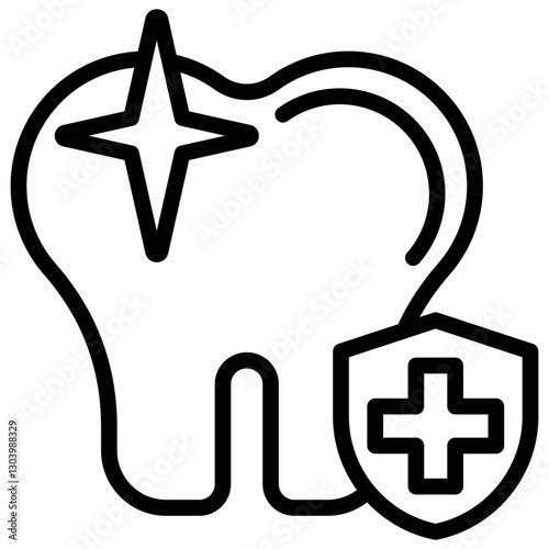 Dental Health Outline Icon