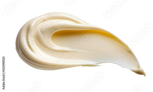 cream splash on white background