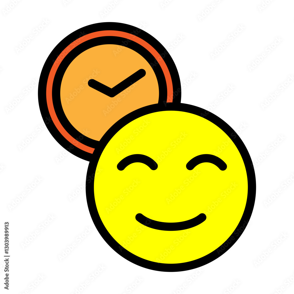 Good Time Vector Filled Icon Design Good Time Vector Filled Icon Design