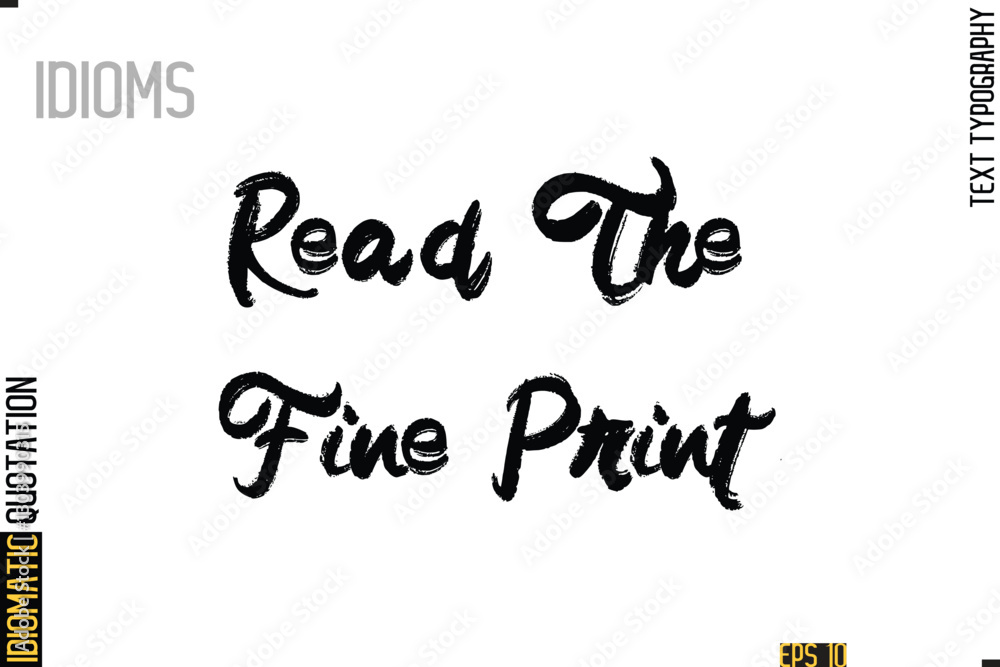 Positive Idiom Phrase with Lettering Typography-  Quick As A Flash