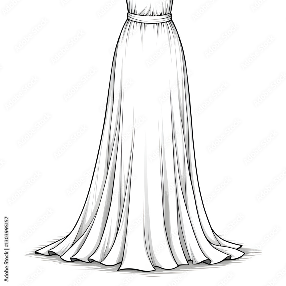 wedding dress vector illustration wedding dress vector illustration
