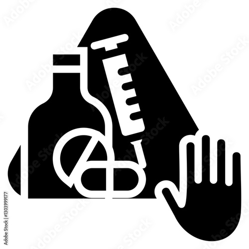 Drug Prevention Glyph Icon