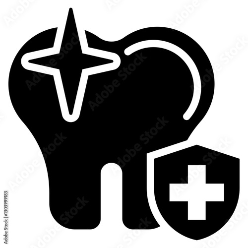 Dental Health Glyph Icon