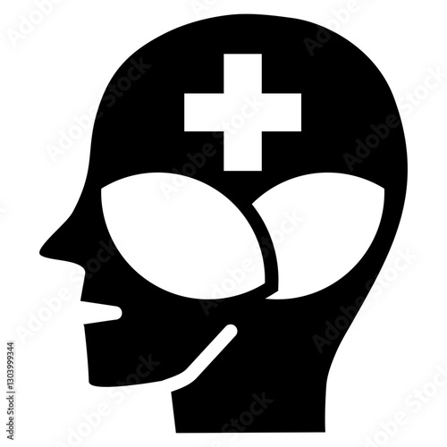 Mental Health Glyph Icon