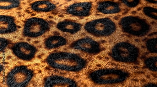 Close-up Leopard Print Fabric Texture photo