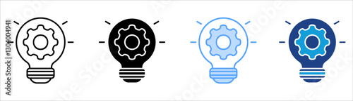 Solution Icon Set Multiple Style Collection