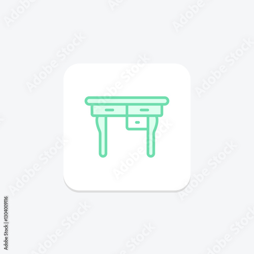 Console Table duotone line icon, vector, pixel perfect, illustrator file
