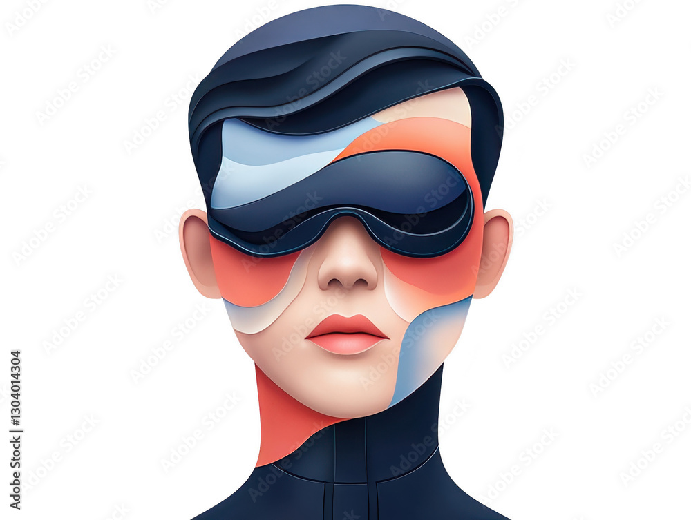 Urban enigma, woman in mask and black jacket a portrait of mystery intrigue Urban enigma, woman in mask and black jacket a portrait of mystery intrigue