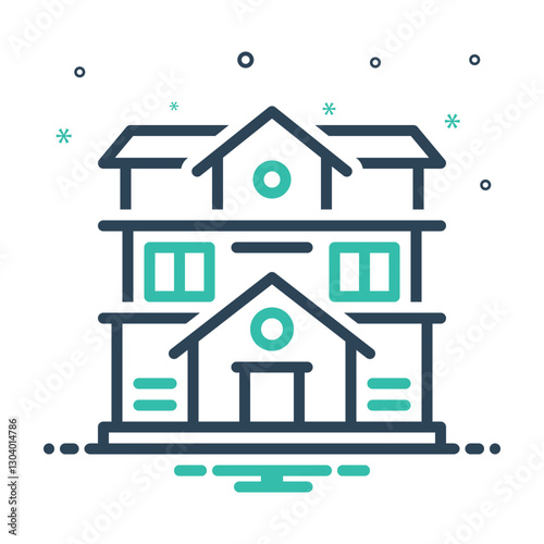 Mix icon for house