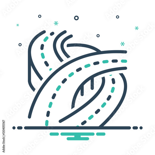 Mix icon for roads