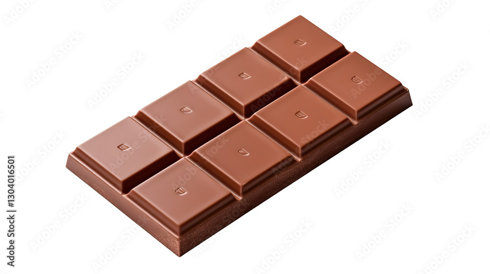 Fototapeta premium Chocolate Candy Bar on PNG Transparent Background. Sweet, Dessert, Treat, Snack 