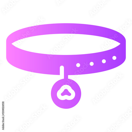 cat collar Gradient icon
