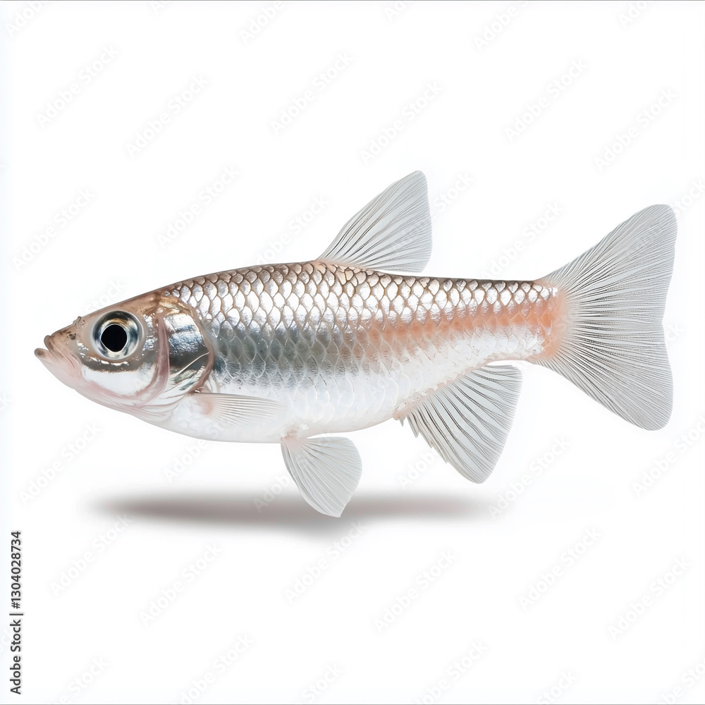 Fototapeta premium Freshwater Fish Isolated on White Background 