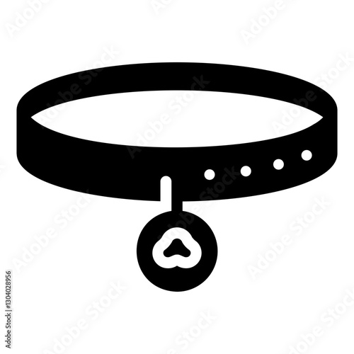 cat collar Solid icon
