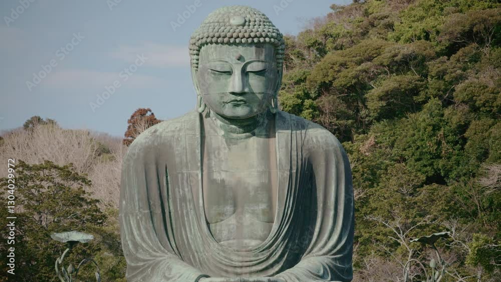 Kamakura,Japan 16 February 2025 : Time lapse Great Buddha in Kamakura, Japan with people tourist. Kamakura,Japan 16 February 2025 : Time lapse Great Buddha in Kamakura, Japan with people tourist.