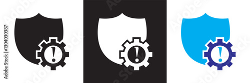 Icons related to information.  Isolated on white and black background. Vector illustration. EPS 10