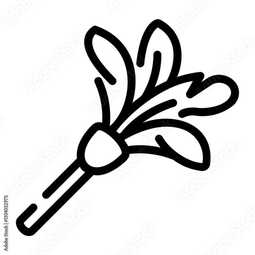 feather teaser Line Icon
