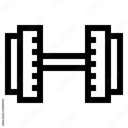 Fitness and dumbbells
