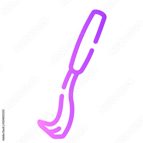 ticks remover Line Gradient Icon
