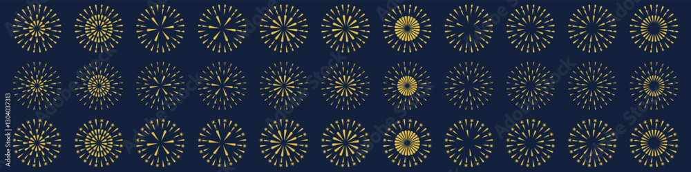 Set of creative fireworks explosion design vectors, ornament fireworks colorful design vector. Set of creative fireworks explosion design vectors, ornament fireworks colorful design vector.
