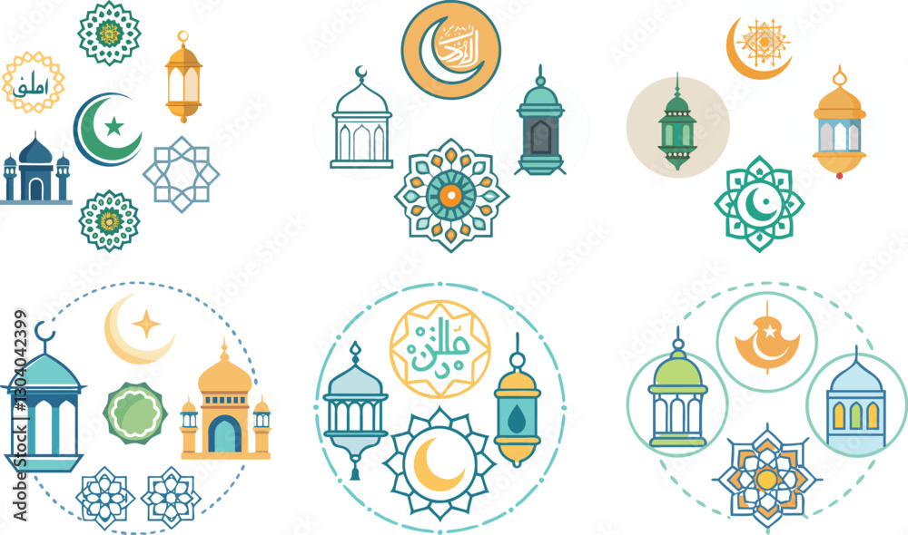 Fototapeta premium A diverse Vector set Illustrator Artwork Design 