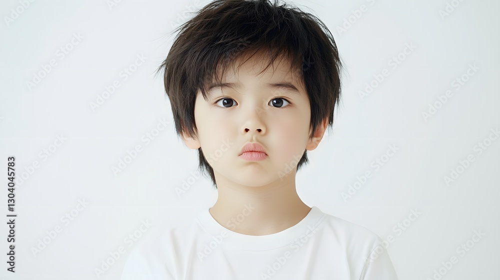 Closeup Portrait of a Thoughtful and Pensive Young Asian Teenage Boy with a Contemplative Facial Expression Under Soft Lighting Closeup Portrait of a Thoughtful and Pensive Young Asian Teenage Boy with a Contemplative Facial Expression Under Soft Lighting