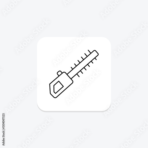 Hedge Trimmer thinline icon, vector, pixel perfect, illustrator file